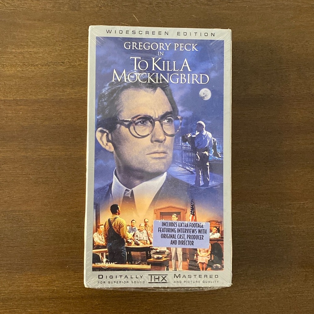 Gregory Peck in To Kill a Mockingbird VHS Widescreen Edition Digitally Mastered